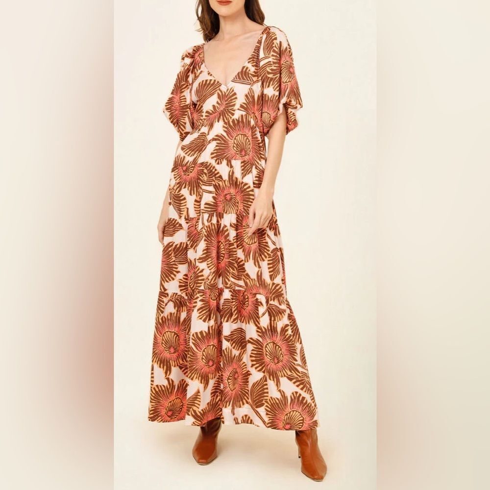 Omika Ila Maxi Camille fig Dress NWT size XS